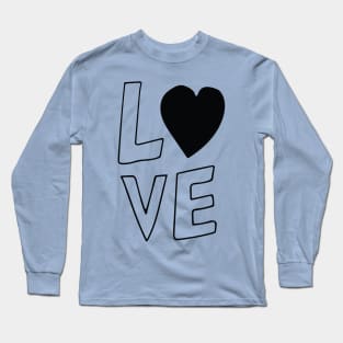 Love Heart Design Long Sleeve T-Shirt